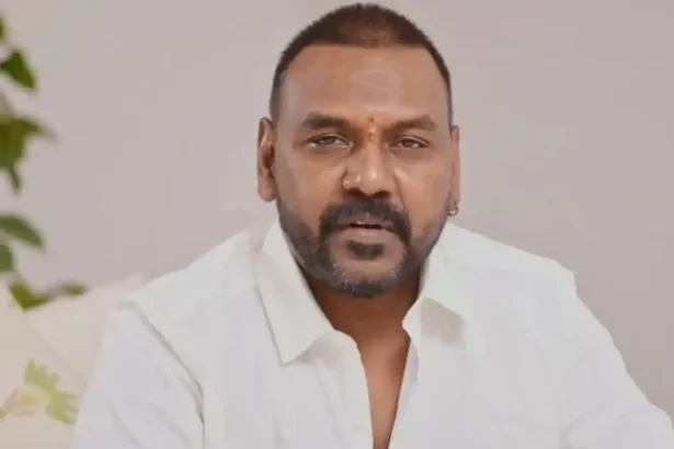 Actor and choreographer Raghava Lawrence announcing his decision to enter politics