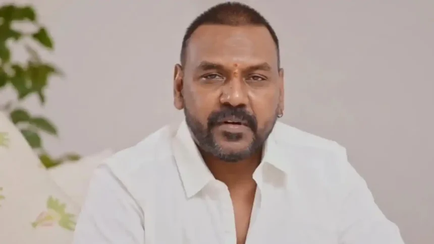 Actor and choreographer Raghava Lawrence announcing his decision to enter politics