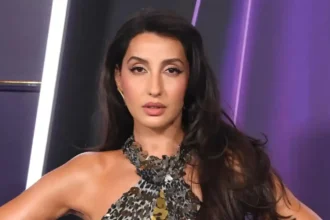 Nora Fatehi performing during FIFA World Cup celebrations and promoting Siir Siir anthem