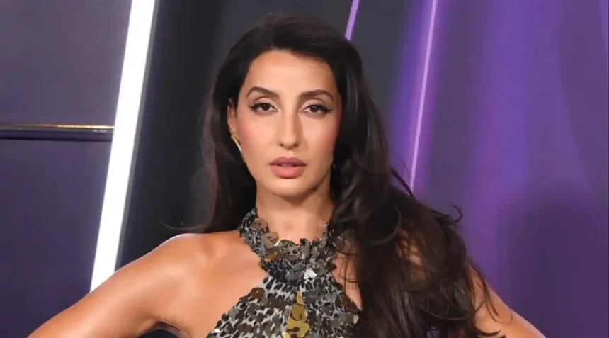 Nora Fatehi performing during FIFA World Cup celebrations and promoting Siir Siir anthem