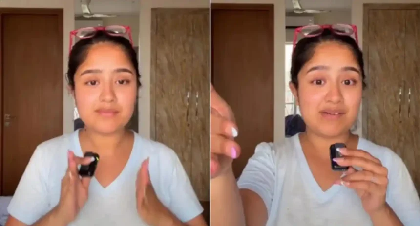 Delhi resident Mitali Sharma discussing civic sense and public behavior in a viral Instagram video.