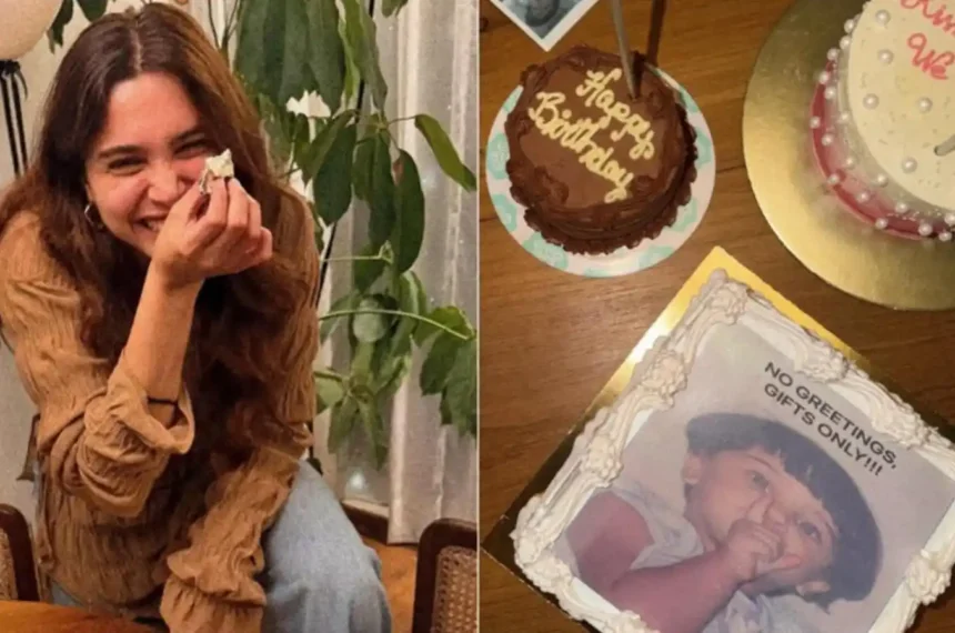 Hunterfly 26 06 16 164918 11zon Bollywood actress Sharvari celebrating her birthday with a personalized cake