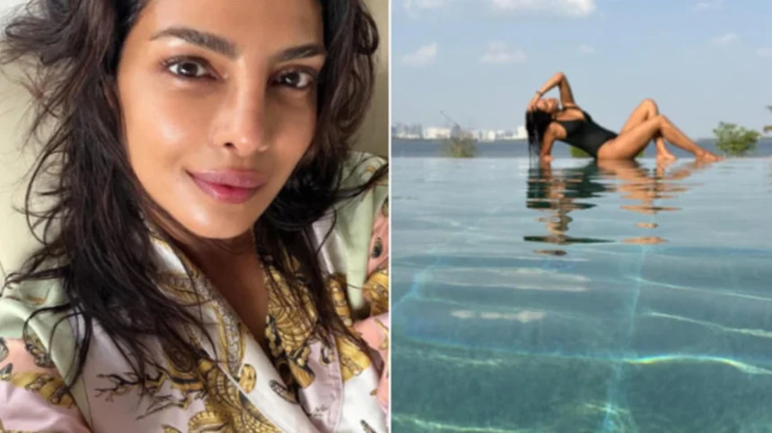 Priyanka Chopra showcasing bohemian-inspired vacation fashion and travel style