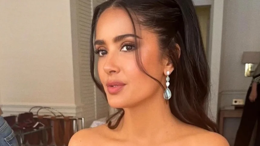 Hunterfly 26 06 28 205947 Salma Hayek wearing a sculptural lilac dress at the Serpentine Summer Party