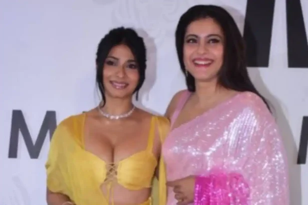 Tanishaa Mukerji and Farah Khan during a home tour discussing Kajol