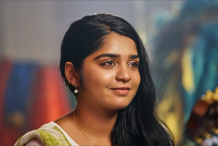 Gouri G. Kishan posing during a film promotional event in 2026