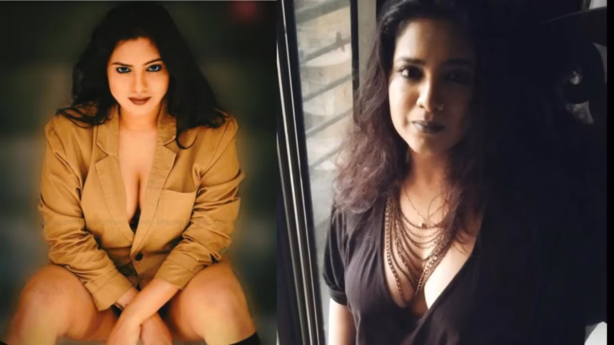 Hunterfly Kavita Bhabhi web series Kavita Radheshyam glamorous photoshoot from Ullu web series Kavita Bhabhi