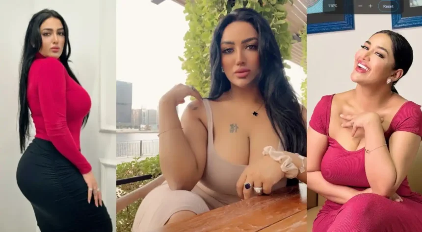 Mathira Mohammad during a television appearance.