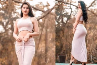 Actress Mokshita Raghav during a professional photoshoot