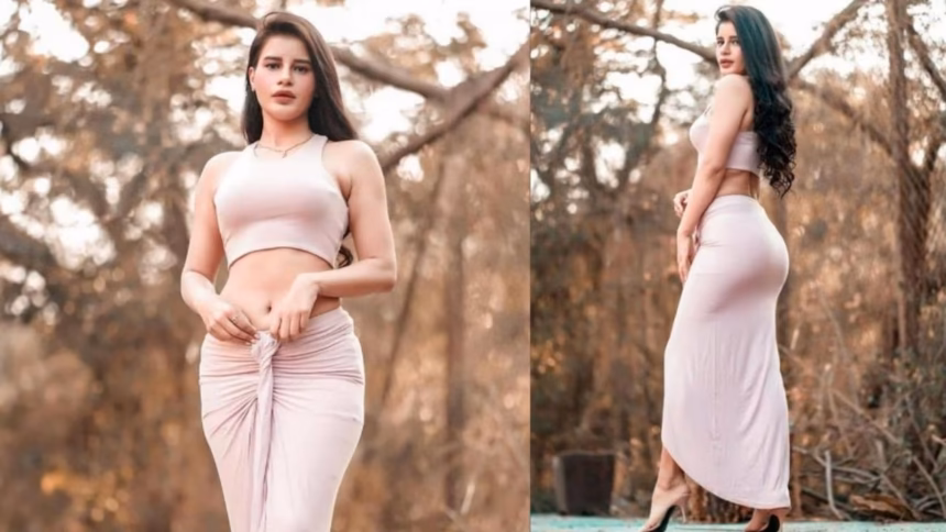 Actress Mokshita Raghav during a professional photoshoot