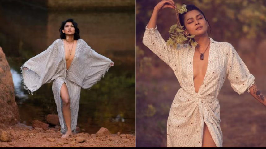 Hunterfly Sakshi Pradhan OTT Bold Actress Sakshi Pradhan glamorous photoshoot representing Ullu and ALTBalaji web series actress