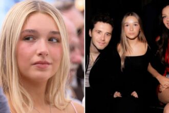 Harper Beckham at a public event amid ongoing reports of family tensions involving Brooklyn Beckham