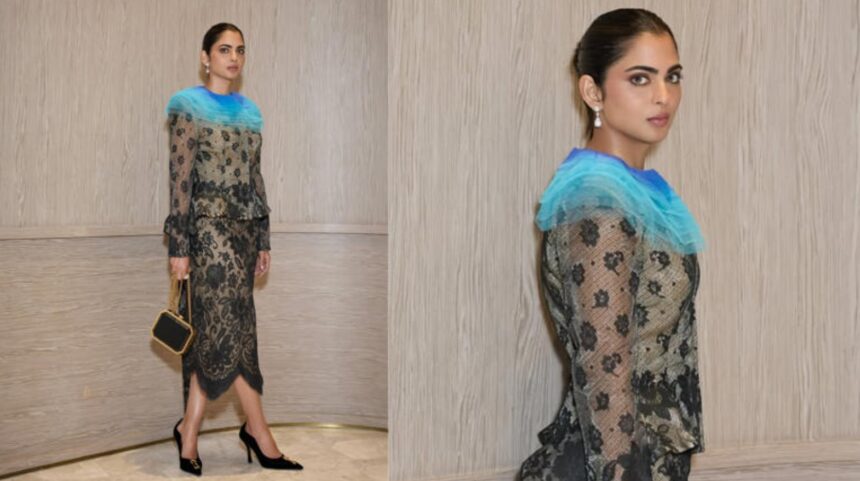 Hunterfly 026 07 07 113233 Isha Ambani wearing a custom Schiaparelli Haute Couture Spring Summer 2026 ensemble