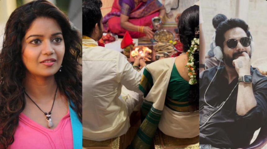 Hunterfly 026 07 09 180603 Swati Reddy and filmmaker Srikanth Nagothi during their traditional wedding ceremony