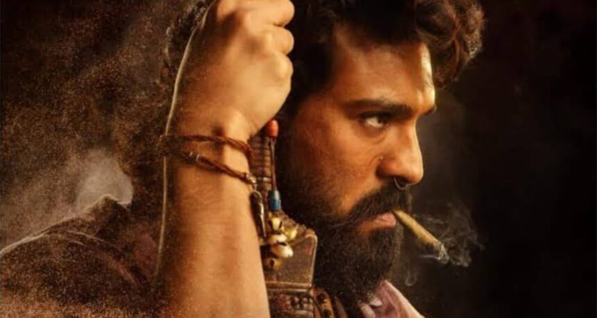 Ram Charan in a scene from Peddi, now streaming on Netflix.