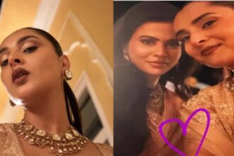 Sharmiela Mandre and Ramya during pre-wedding celebrations ahead of Sharmiela's wedding to Sudhan Sundaram