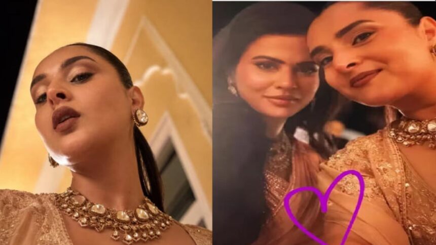 Sharmiela Mandre and Ramya during pre-wedding celebrations ahead of Sharmiela's wedding to Sudhan Sundaram