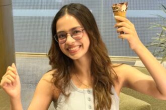 Hunterfly 026 07 19 121925 Nitanshi Goel celebrating National Ice Cream Day with her favorite butterscotch ice cream