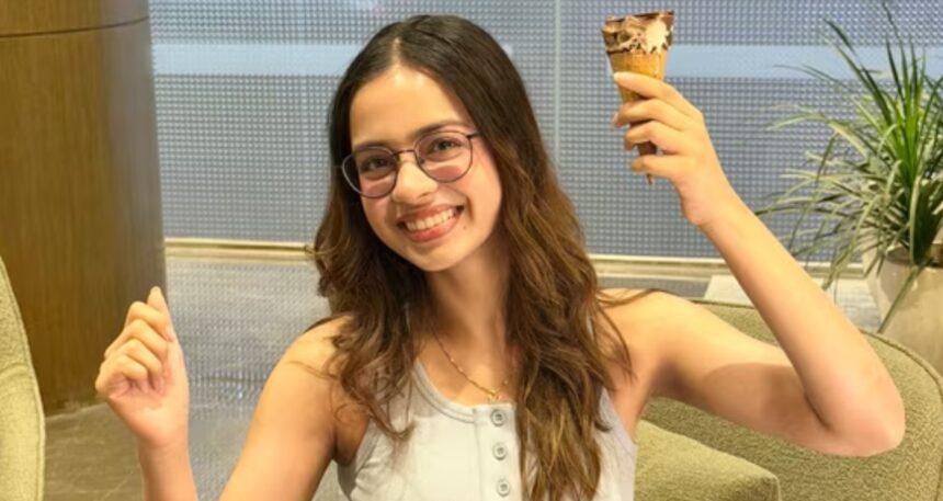 Hunterfly 026 07 19 121925 Nitanshi Goel celebrating National Ice Cream Day with her favorite butterscotch ice cream