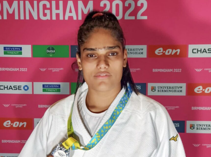 Hunterfly 026 07 25 100022 Indian judoka Tulika Maan during a judo competition.