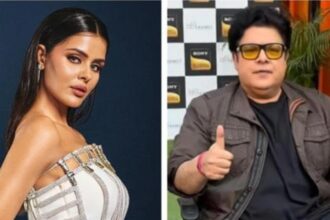 Hunterfly 026 07 25 175939 Priyanka Chahar Choudhary and Sajid Khan during separate public appearances after Bigg Boss 16.