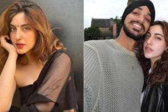 Hunterfly 026 07 27 105625 Indian cricketer Arshdeep Singh poses with actress and model Samreen Kaur after confirming their relationship on Instagram.