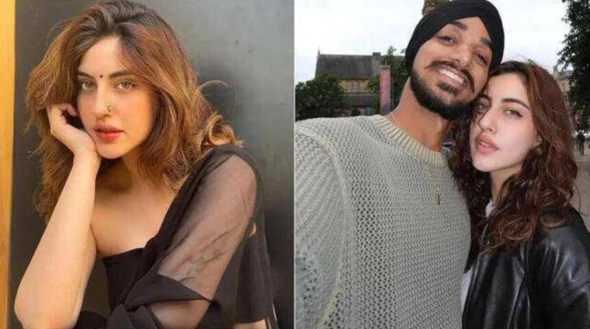 Hunterfly 026 07 27 105625 Indian cricketer Arshdeep Singh poses with actress and model Samreen Kaur after confirming their relationship on Instagram.