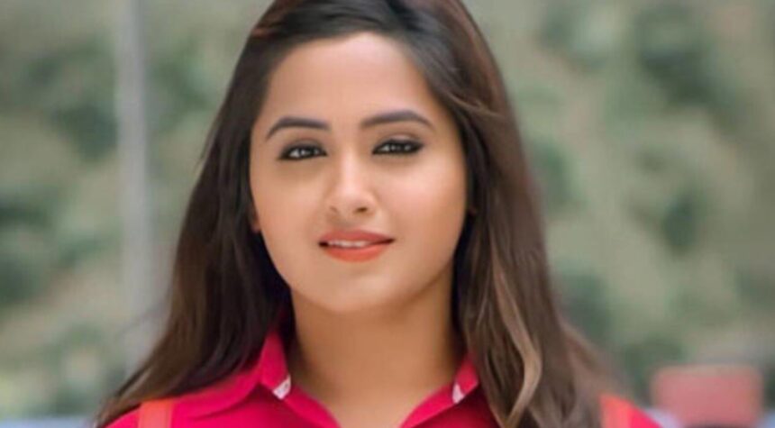 Hunterfly 026 07 28 101614 Kajal Raghwani speaks during an episode of Bhojpuri Bawaal.