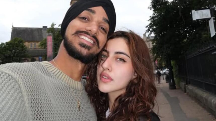Arshdeep Singh with actor and model Samreen Kaur after making their relationship Instagram official.