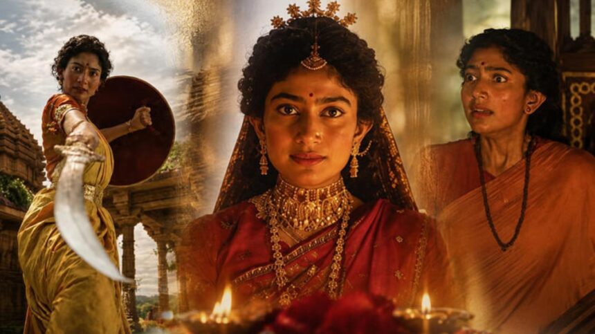 Actress Sai Pallavi at a promotional event for Ramayana.
