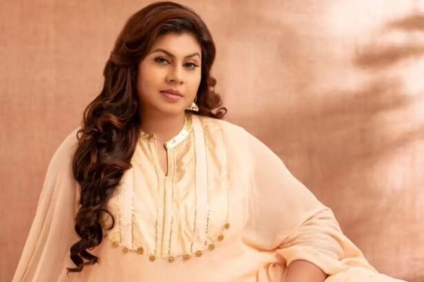 Actress Vichithra during a television event in Chennai in 2026