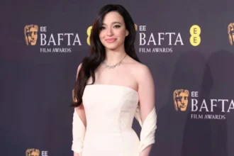 Mikey Madison poses during awards season following her Oscar-nominated performance in Anora