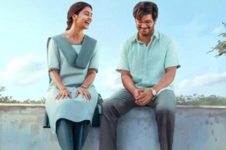 Dulquer Salmaan and Pooja Hegde in the first-look poster of Sri Sri