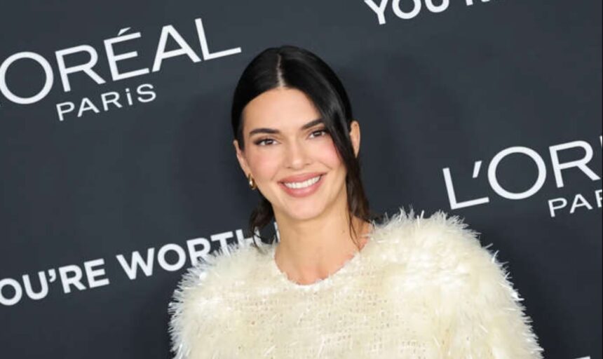 Kendall Jenner attending a public event amid reports about protecting her relationship privacy
