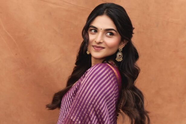 Hunterfly 2026 07 12 091801 Kayadu Lohar attending the pooja ceremony of her upcoming film
