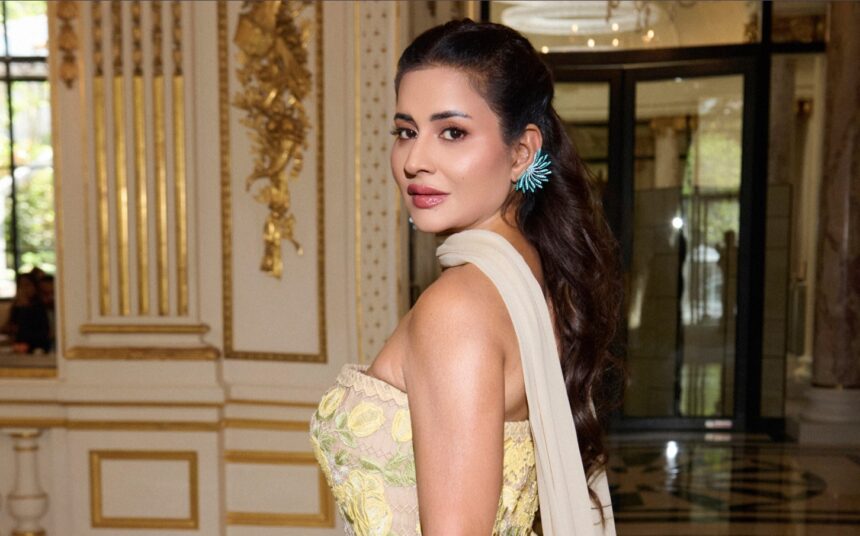 Sudha Reddy wearing luxury diamond jewellery at Paris Haute Couture Week