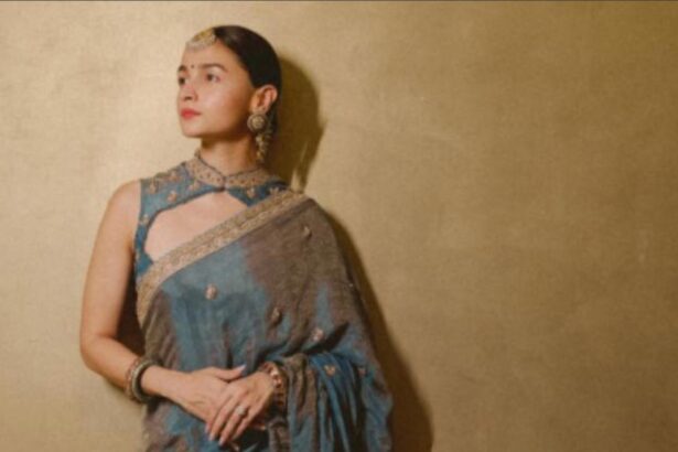 Hunterfly 2026 07 15 143617 Alia Bhatt in elegant saree looks at Akansha Ranjan and Sharan Sharma's wedding celebrations