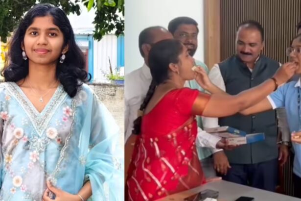NEET UG 2026 topper Shravani Kudale celebrating her AIR 5 achievement after scoring 710 marks.