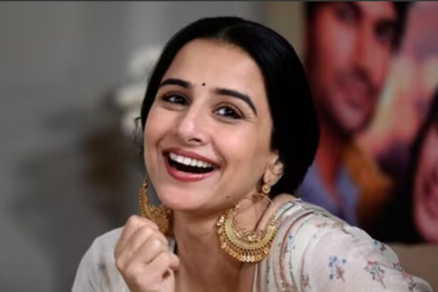 Vidya Balan speaking about self-belief and optimism during a public interview