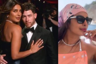 Priyanka Chopra smiles during a vacation video shared by Nick Jonas on her birthday