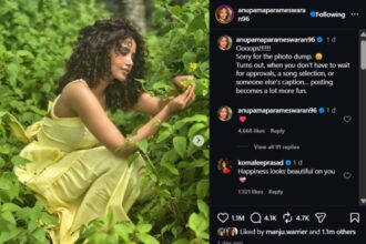 Anupama Parameswaran sharing new Instagram posts after a social media break