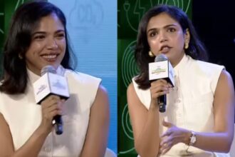 Hunterfly 2026 07 22 175538 Actress Shriya Pilgaonkar speaking about sustainability, critical thinking, and environmental responsibility at a sustainability conclave
