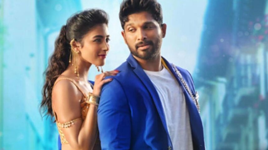 Allu Arjun and Pooja Hegde during a promotional event as reports suggest a reunion in AA23