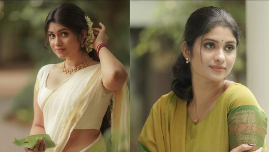 Tamil television actress Ashwathy Agnihothri during a promotional event in 2026