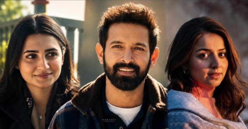 Hunterfly 2026 07 26 124930 Vikrant Massey, Vedika Pinto and Mahima Makwana in Netflix's Musafir Cafe.