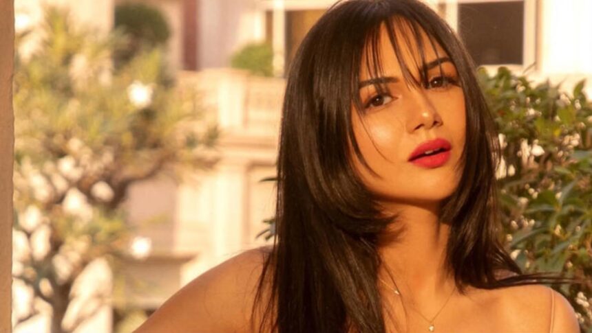 Akanksha Chamola during an episode of Lock Upp 2.