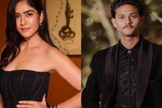 Mrunal Thakur and Yashasvi Jaiswal in separate file photos amid viral dating rumours.