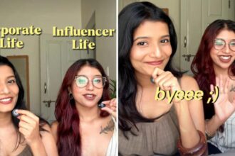 Hunterfly 2026 07 29 145759 Two Bengaluru women compare corporate jobs and content creator careers in a viral Instagram video.