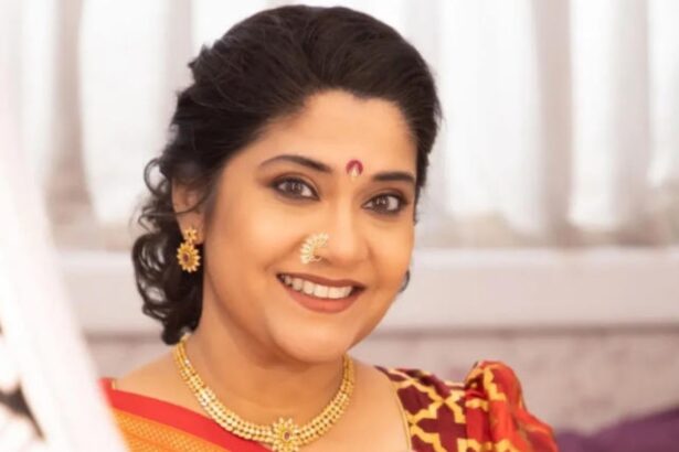 Renuka Shahane speaking during an interview about family relationships and her latest series Aga Aai Aaho Aai.