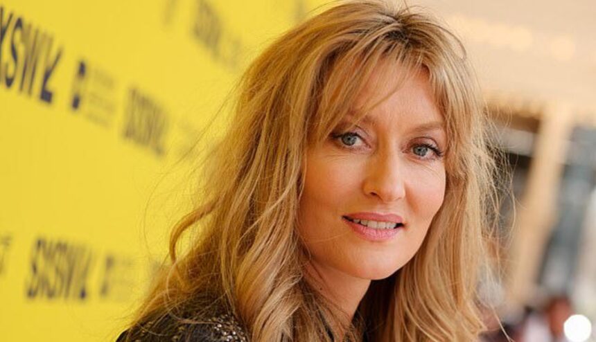Natascha McElhone attending a red carpet event after reports of a new relationship.